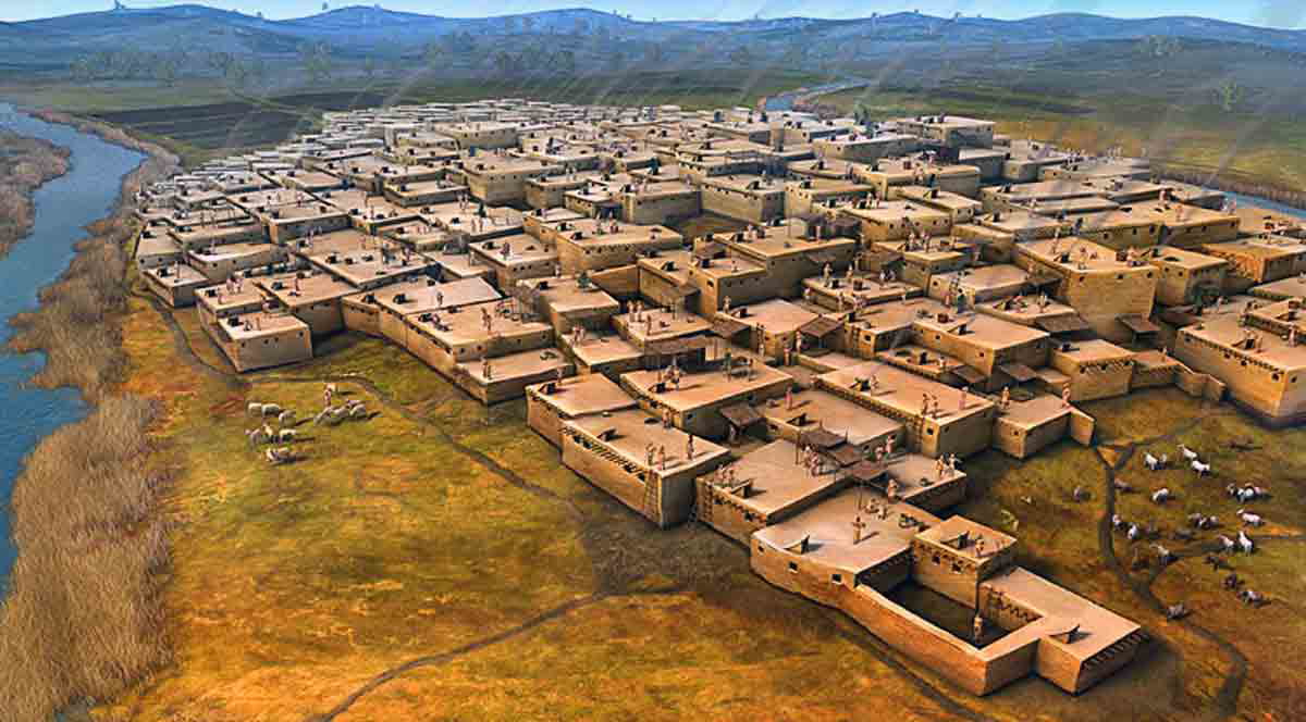 catalhoyuk streets ancient city