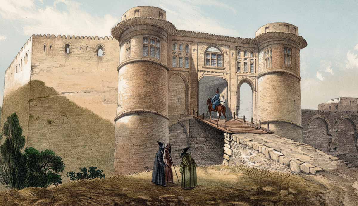 colorized nahavand castle