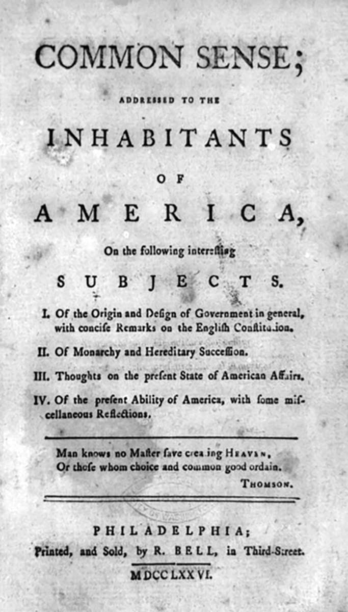 common sense thomas paine