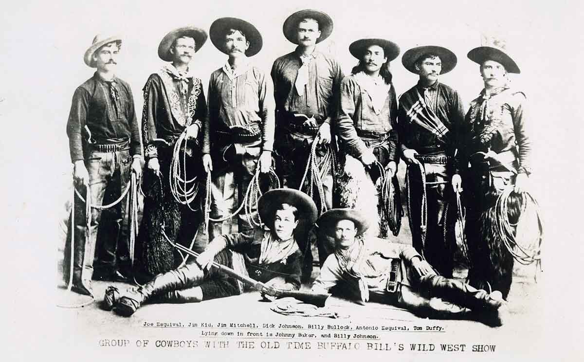 cowboy performers from wild west show
