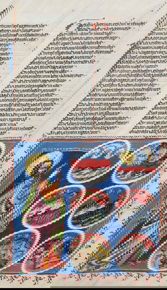 creation 14th century manuscript