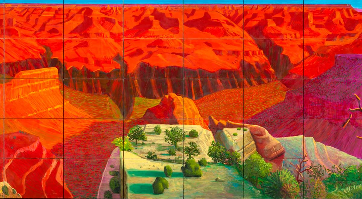 david hockney painting canyon