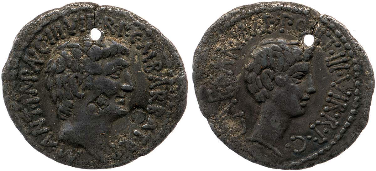denarius mark antony octavian britishmuseum