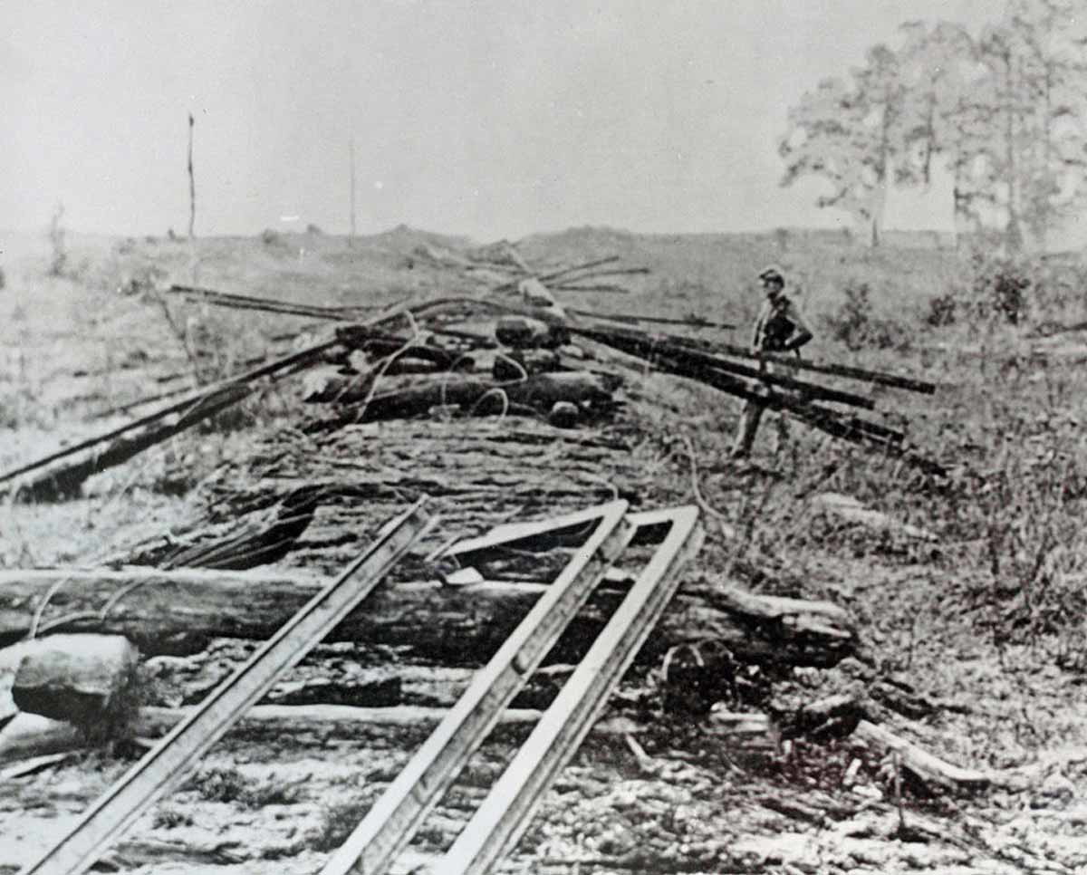destroyed railroad