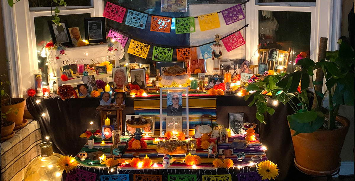 Day of the Dead Ofrenda altar. Source: Los Angeles Public Library