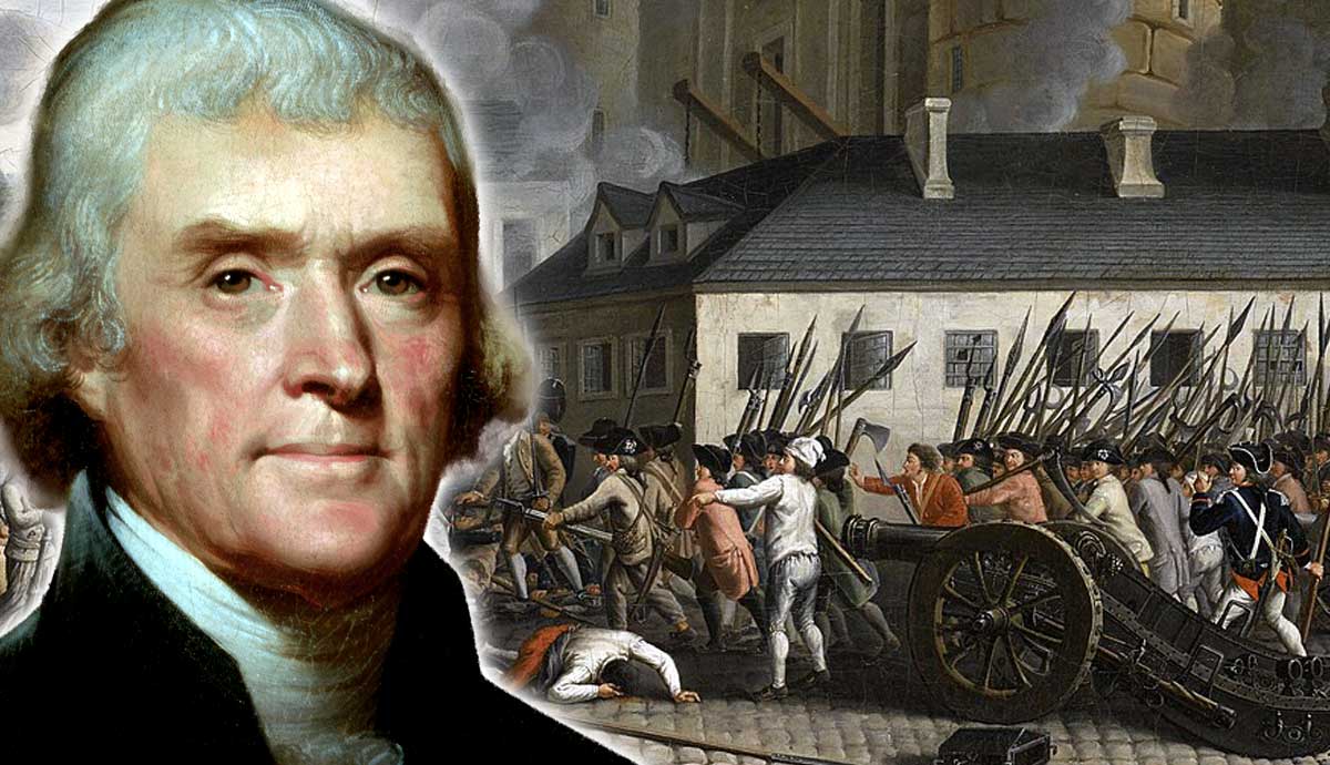 Storming of the Bastille and Jefferson revolution concern