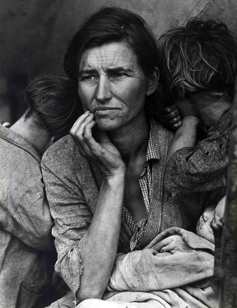 dorothea lange migrant mother painting