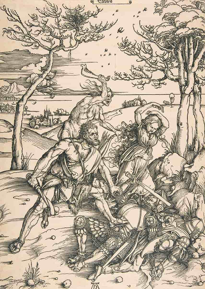 durer hercules conquering molionide prints