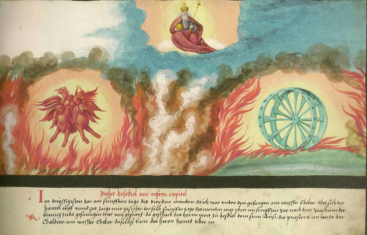 ezekiel vision wheel four living creatures