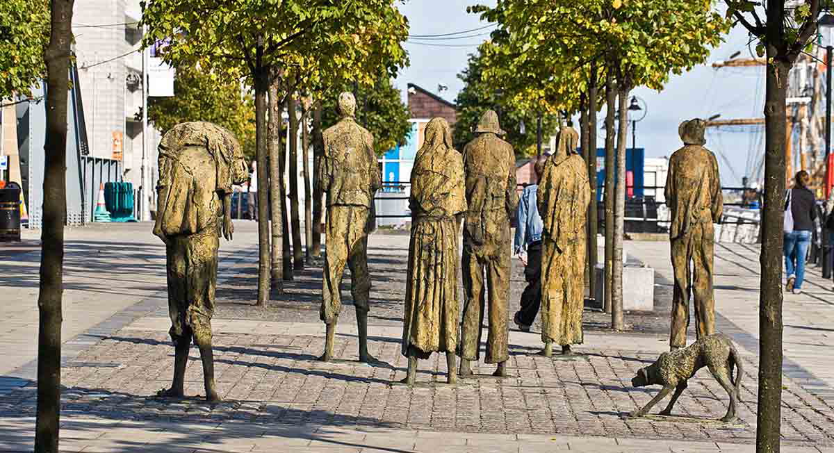 famine memorial in dublin
