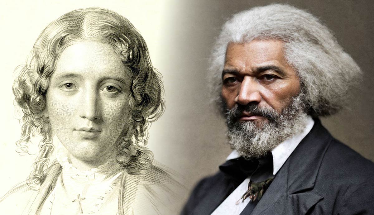 Harriet Beecher Stowe and Frederick Douglass