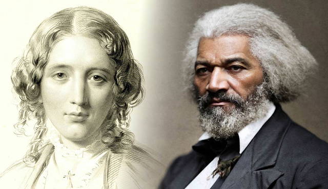 Harriet Beecher Stowe and Frederick Douglass