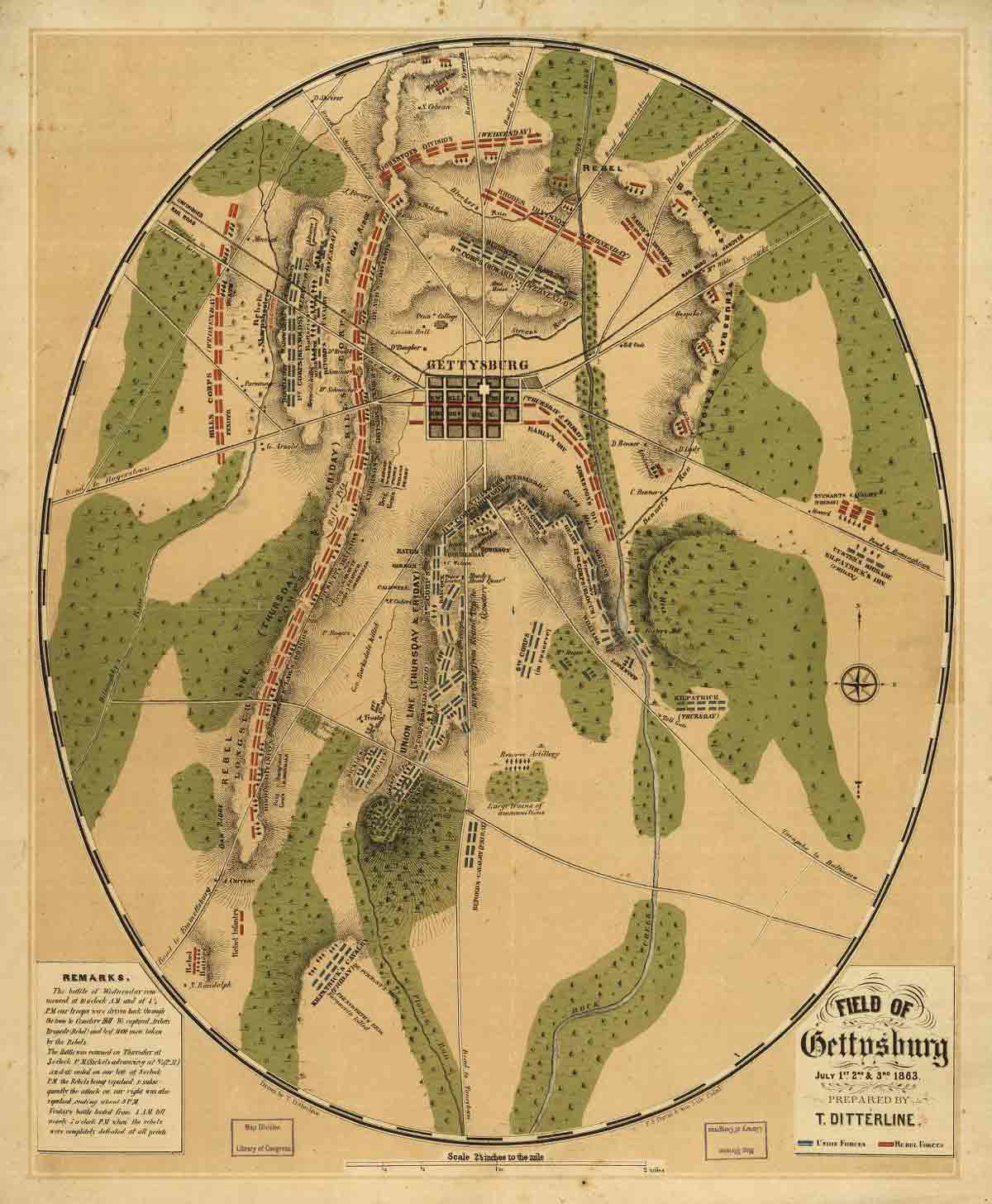 field of gettysburg map