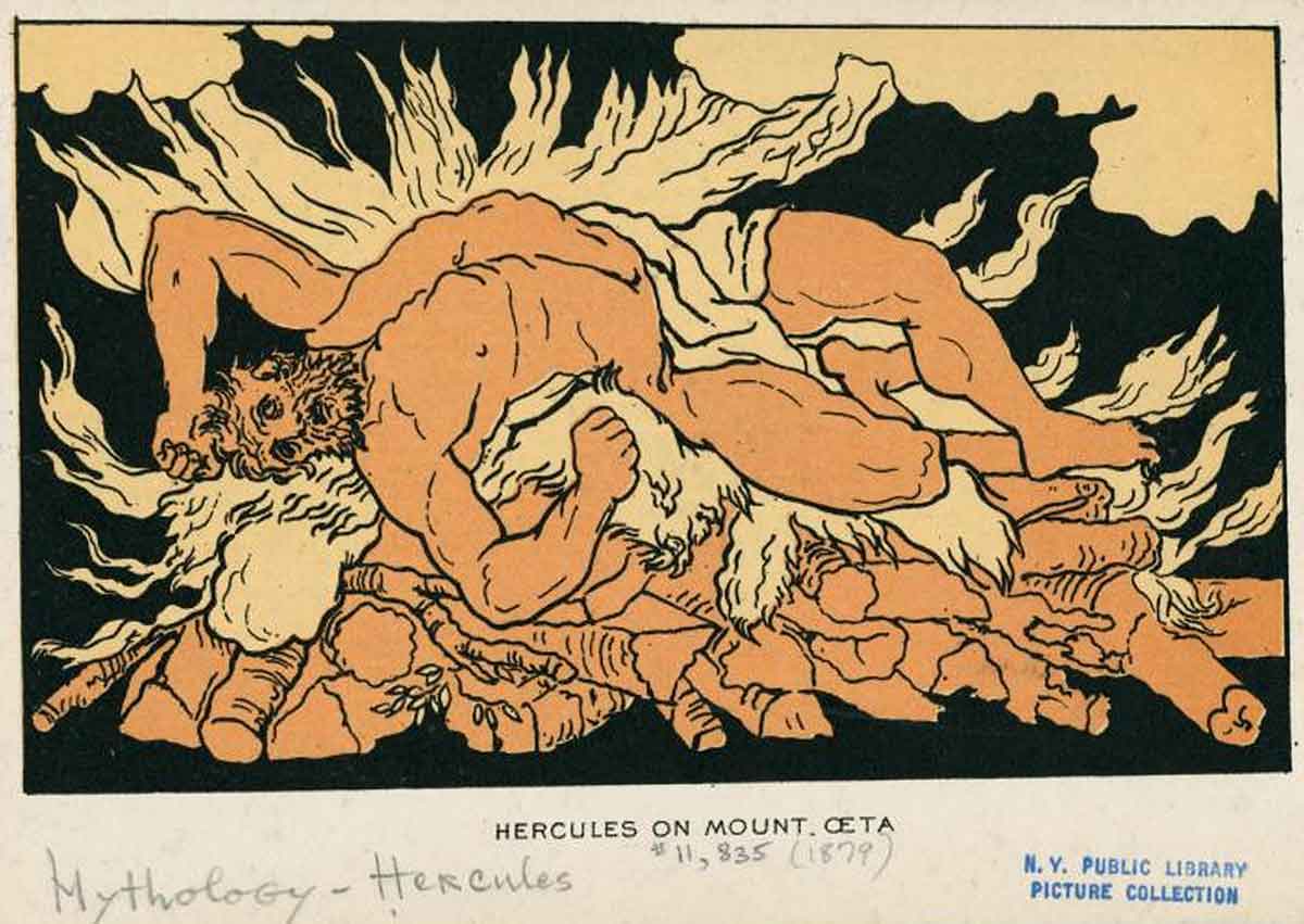 flaxman heracles oeta illustration