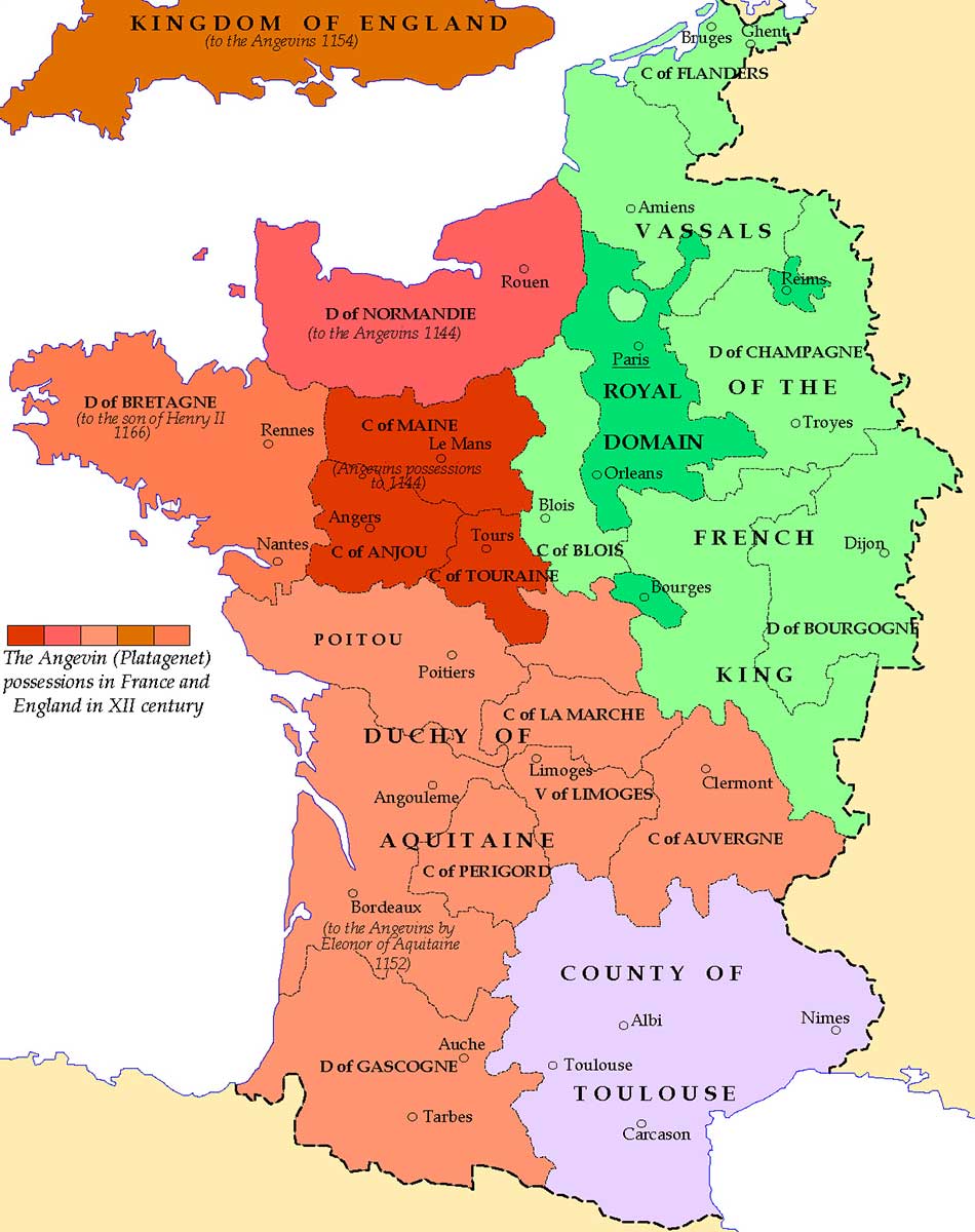 france 1154 angevin empire