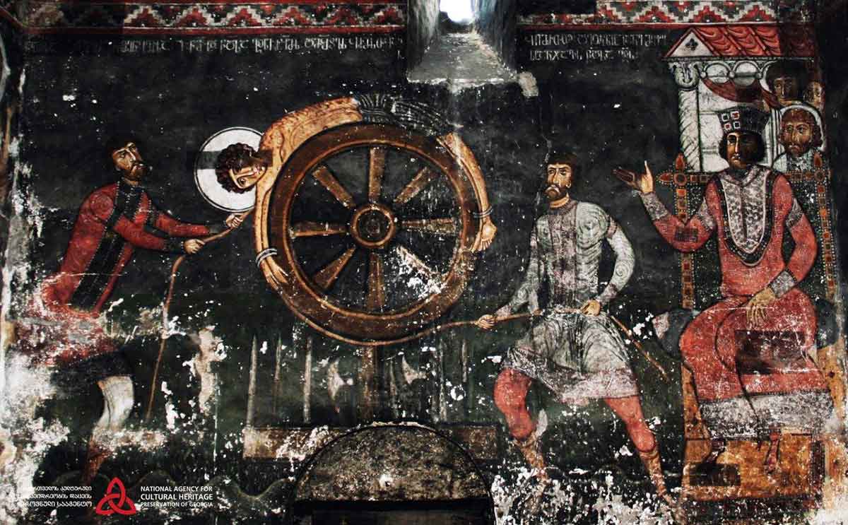 fresco nakipari church torture st george