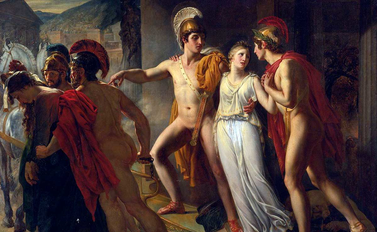 gassies castor pollux rescuing helen painting