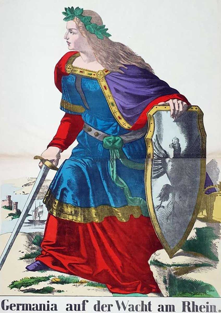 germania guarding the rhine