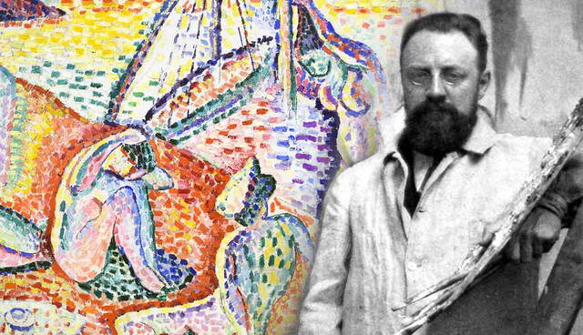 Henri Matisse portrait and his painting