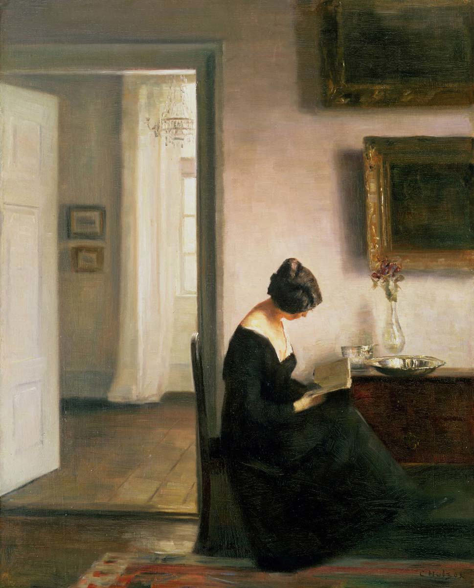 holsoe woman reading