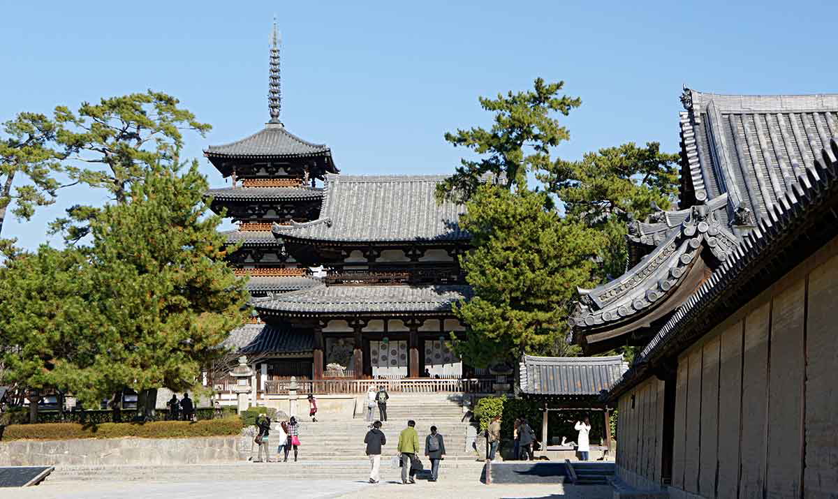 horyuji gate pagoda