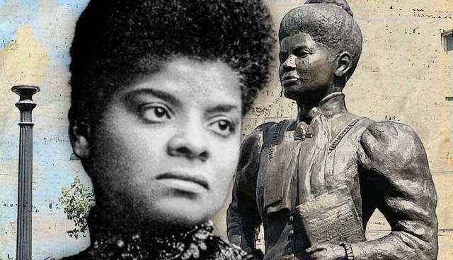 Ida B. Wells and her commemorative statue