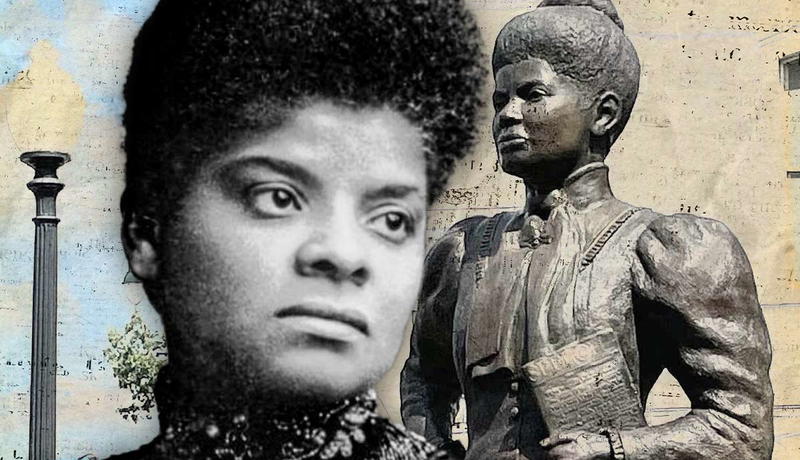 Ida B. Wells and her commemorative statue