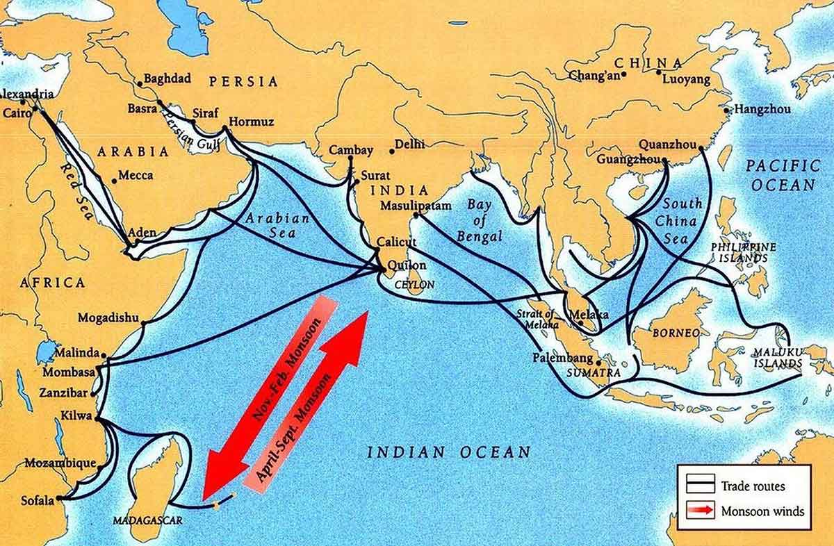 indian ocean trade routes
