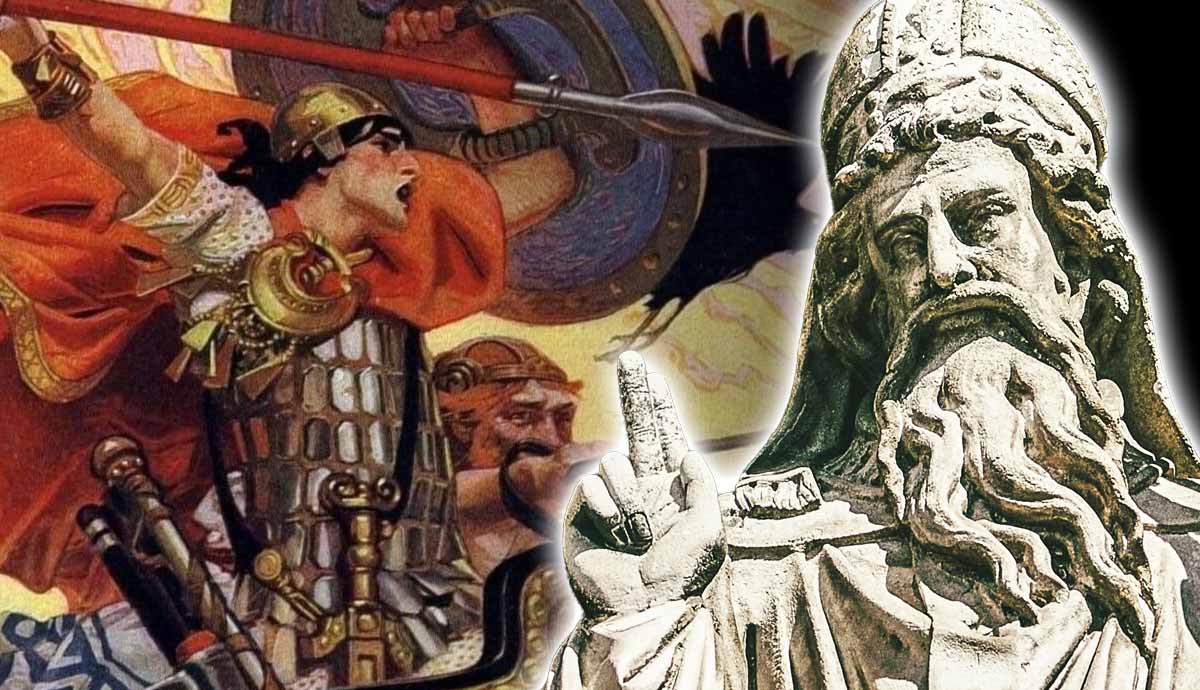 Irish hero Cú Chulainn, warrior and statue