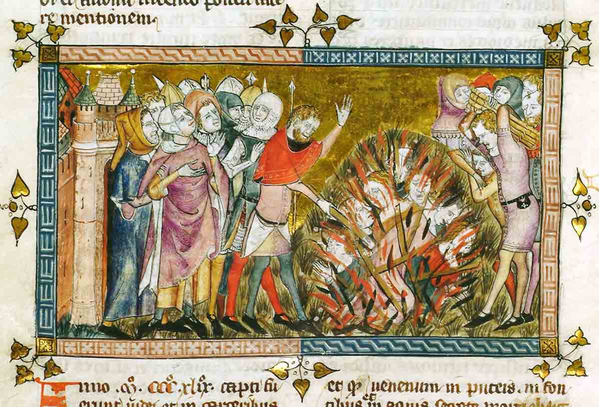 jews burned stake