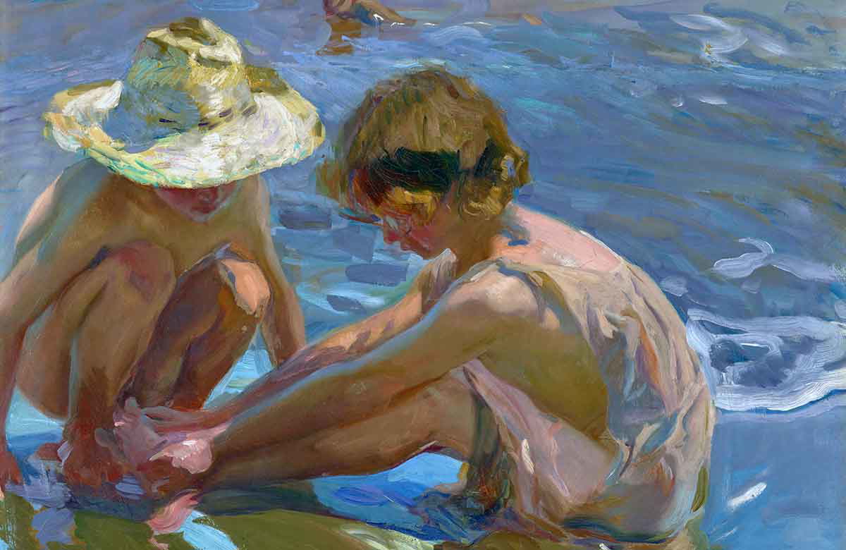joaquin sorolla wounded foot painting