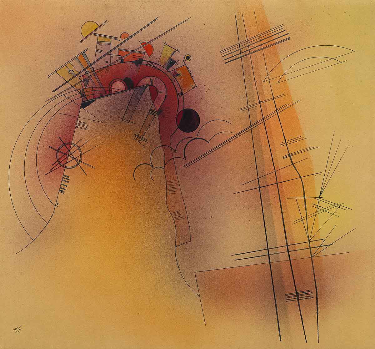 kandinsky aglow painting