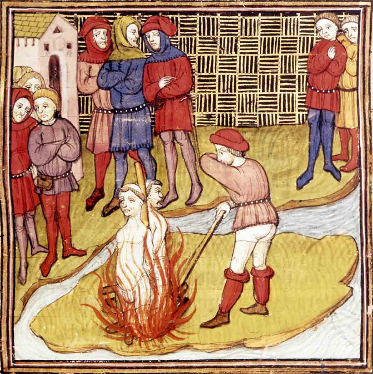 knights templars burning herectics