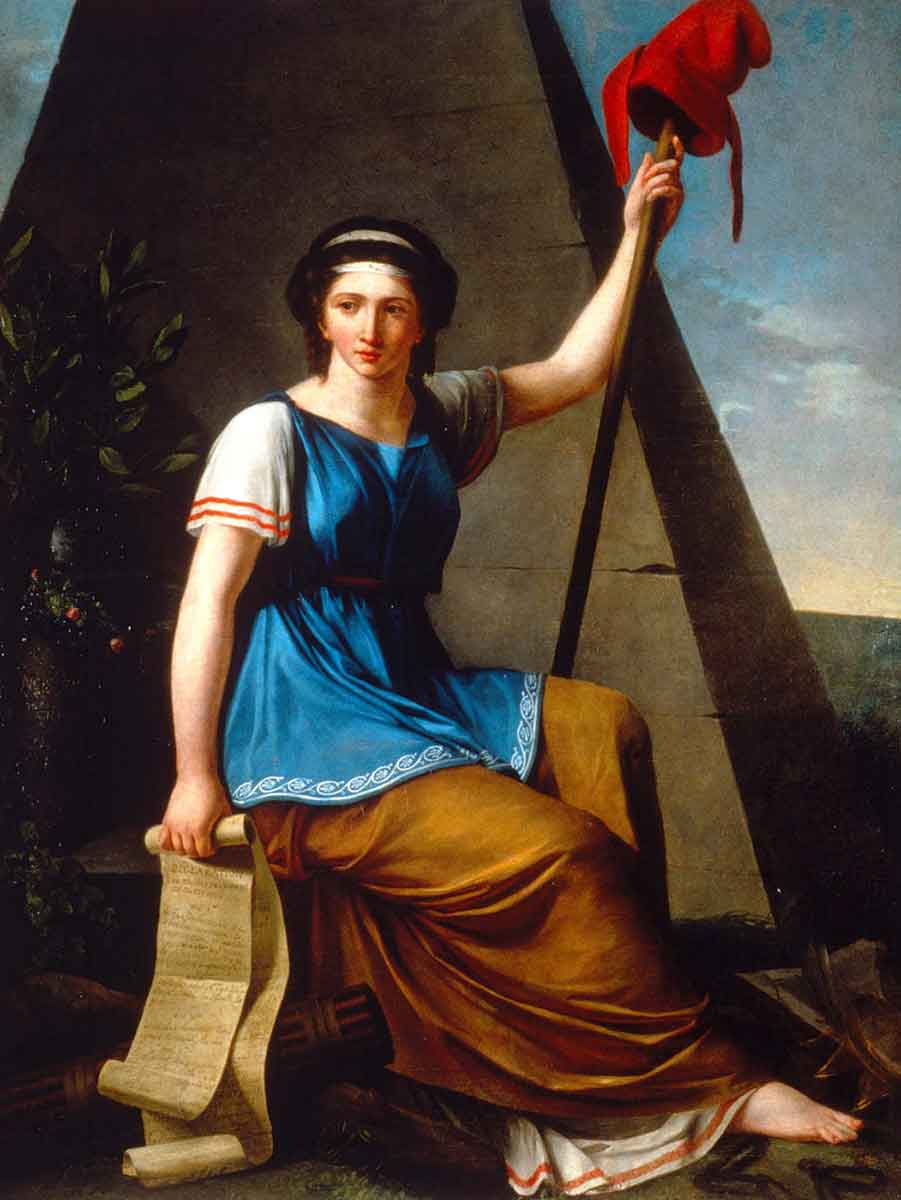 la liberty painting woman