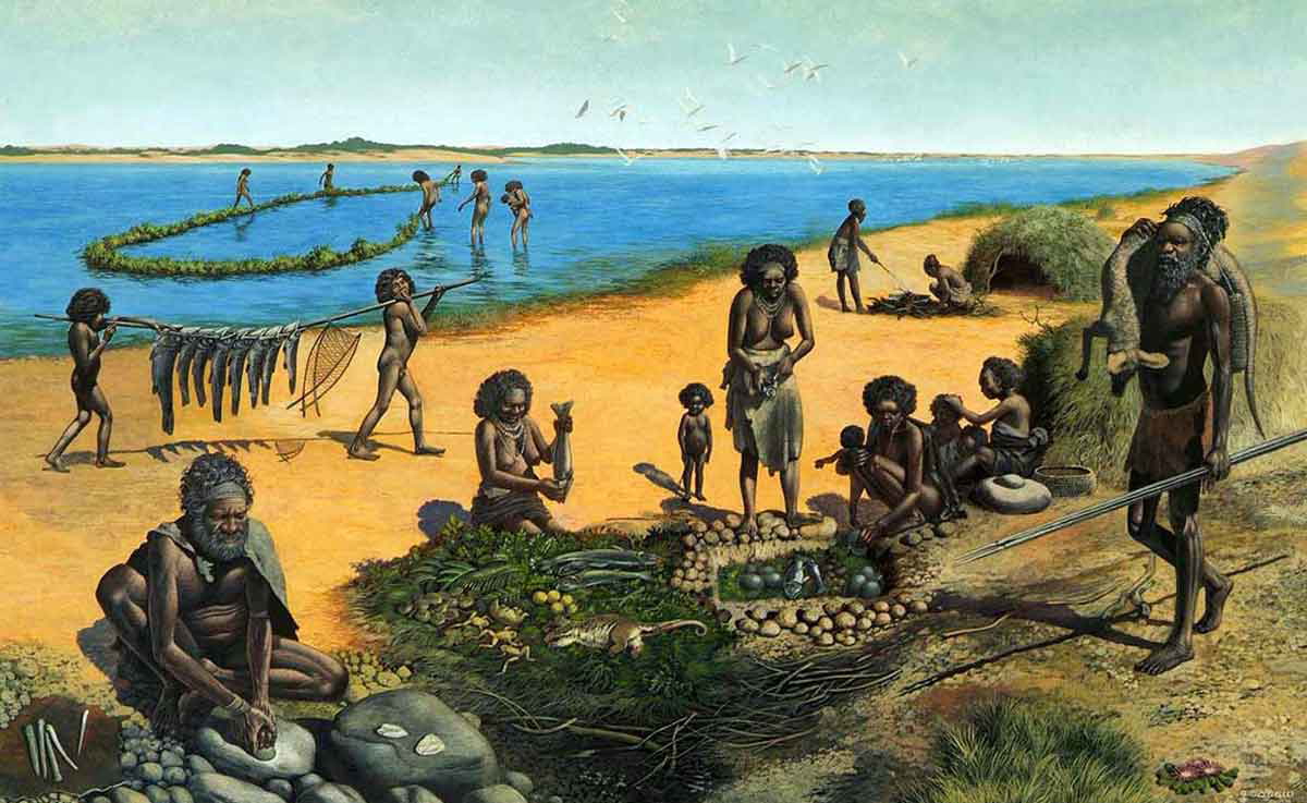 lake mungo people painting