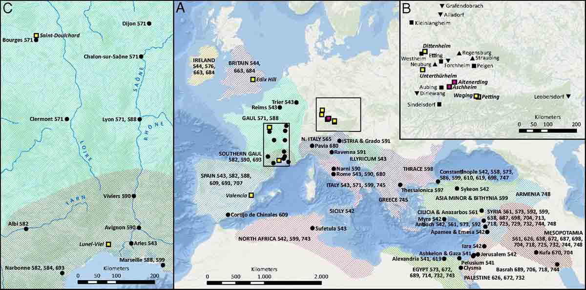 map first plague