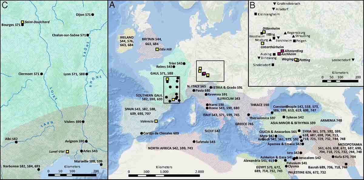 map first plague