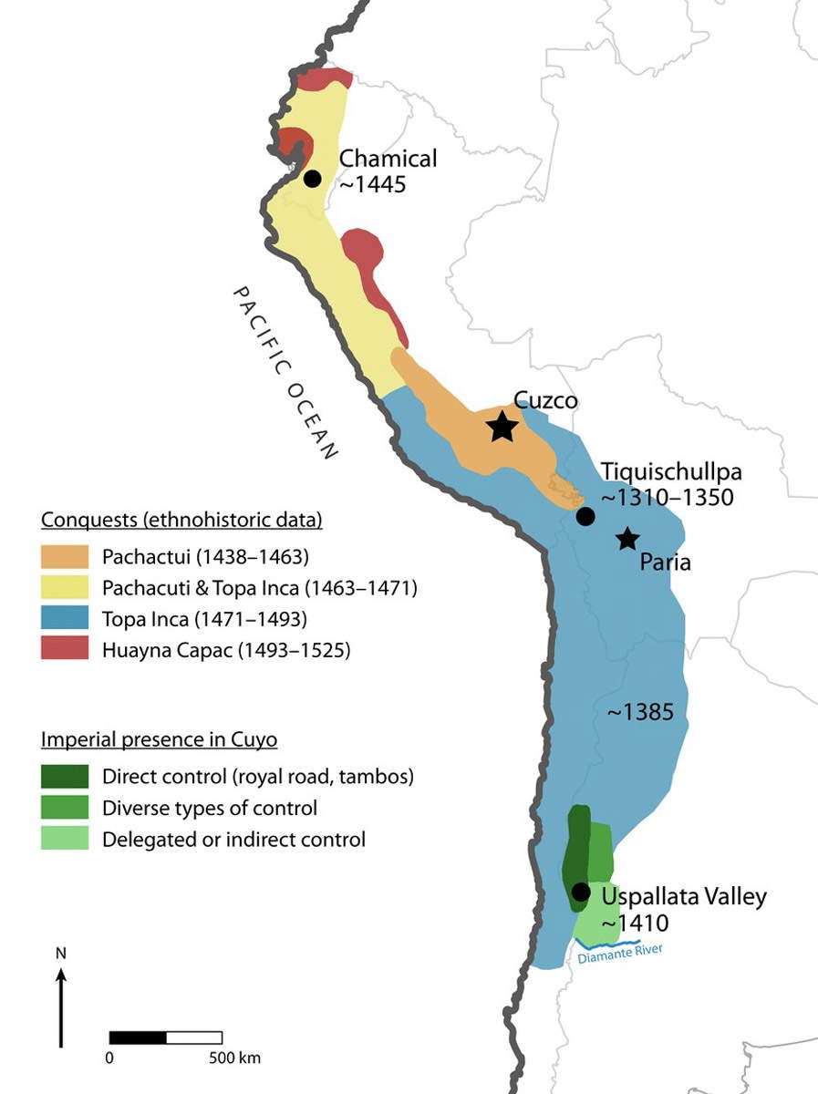 map inca empire conquests