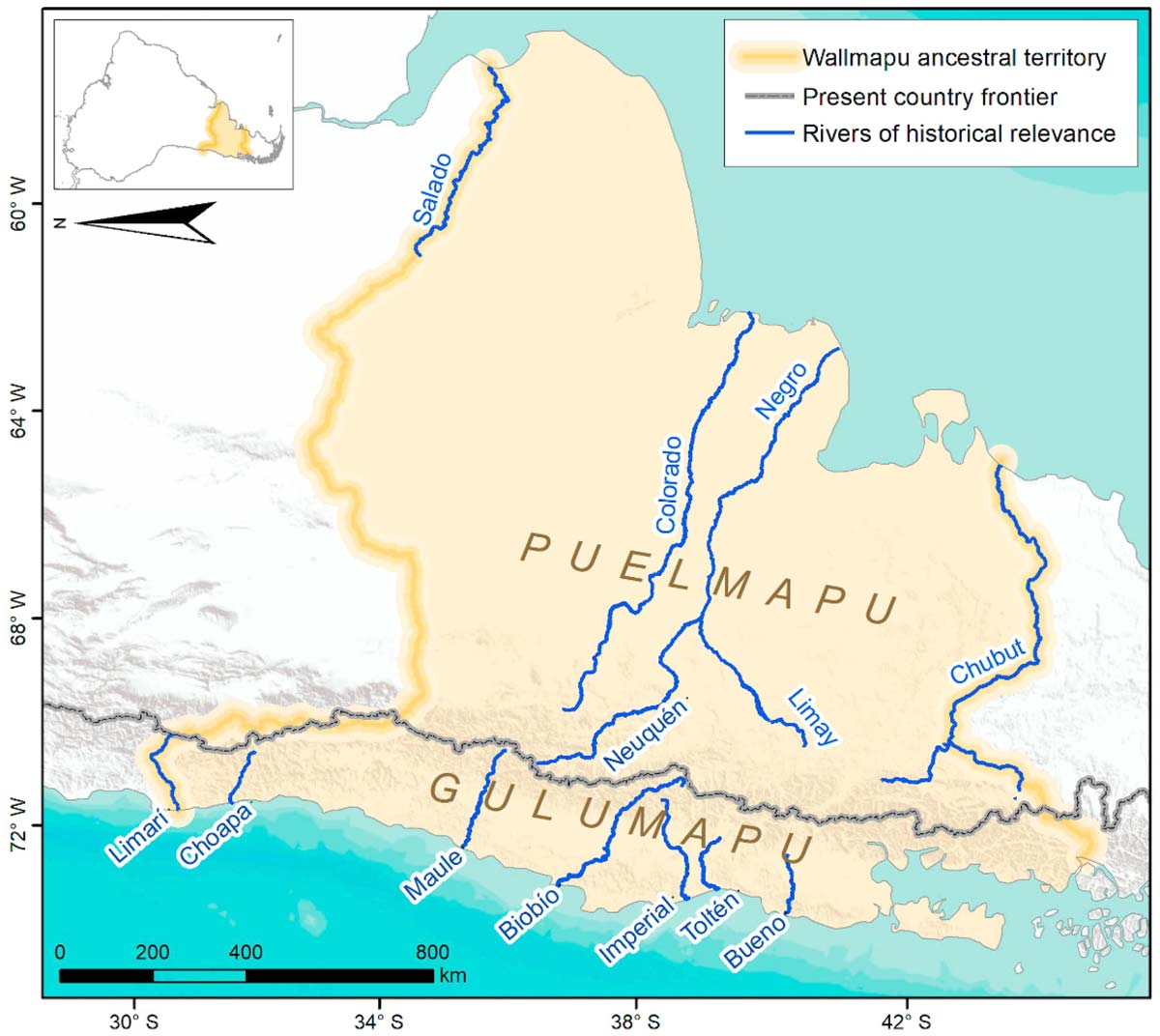 map mapuche ancestral territory