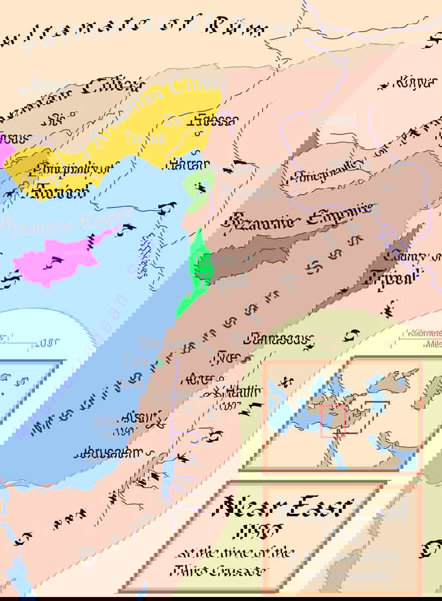 map near east 1190