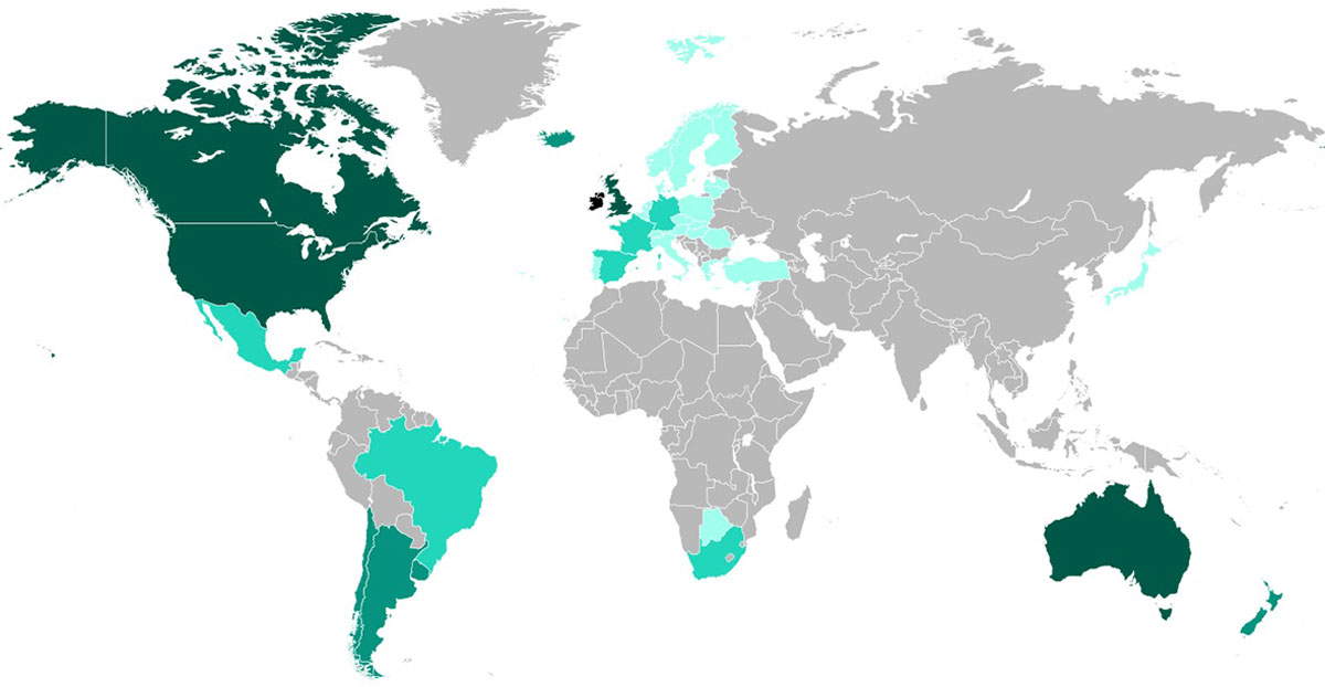 map of the irish diaspora