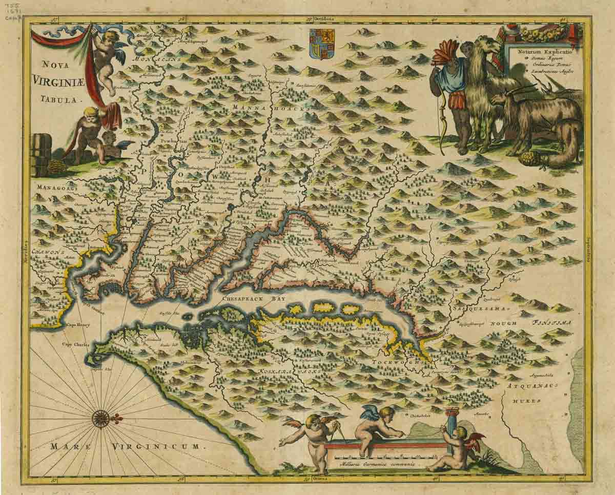 map of virginia colonial era