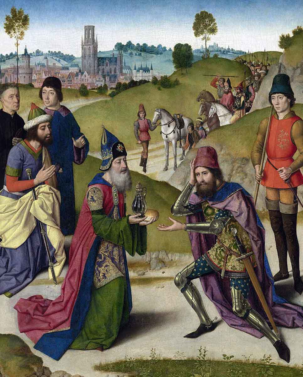 meeting of abraham melchizedek tithes