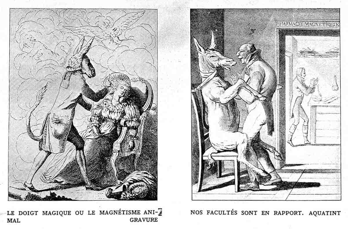 mesmerism caricature print