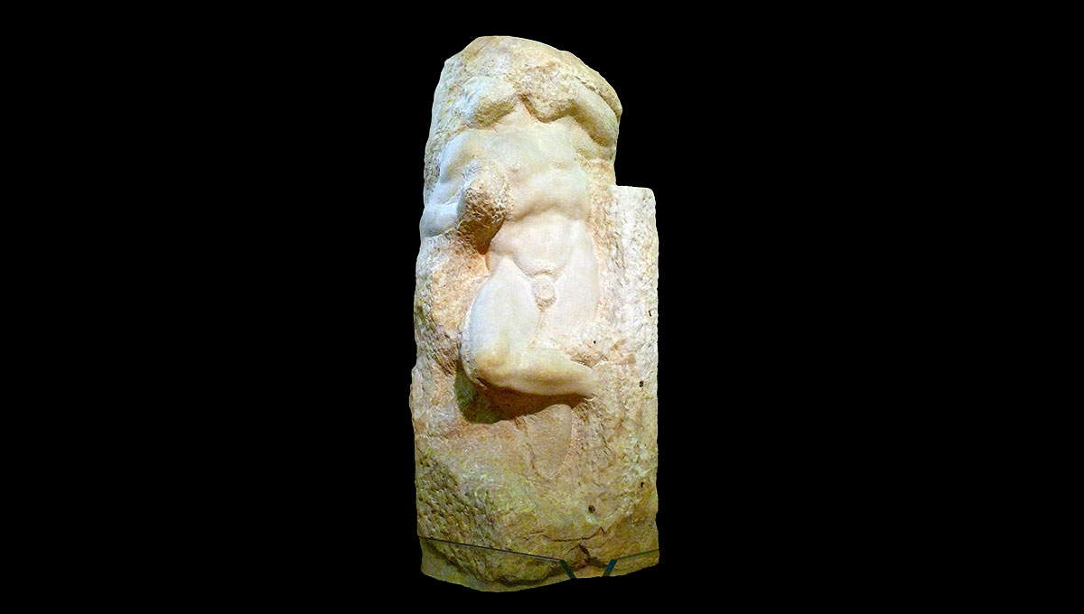 michelangelo awakening slave sculpture