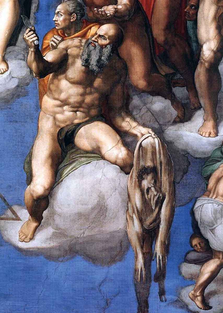 michelangelo judgement fragment