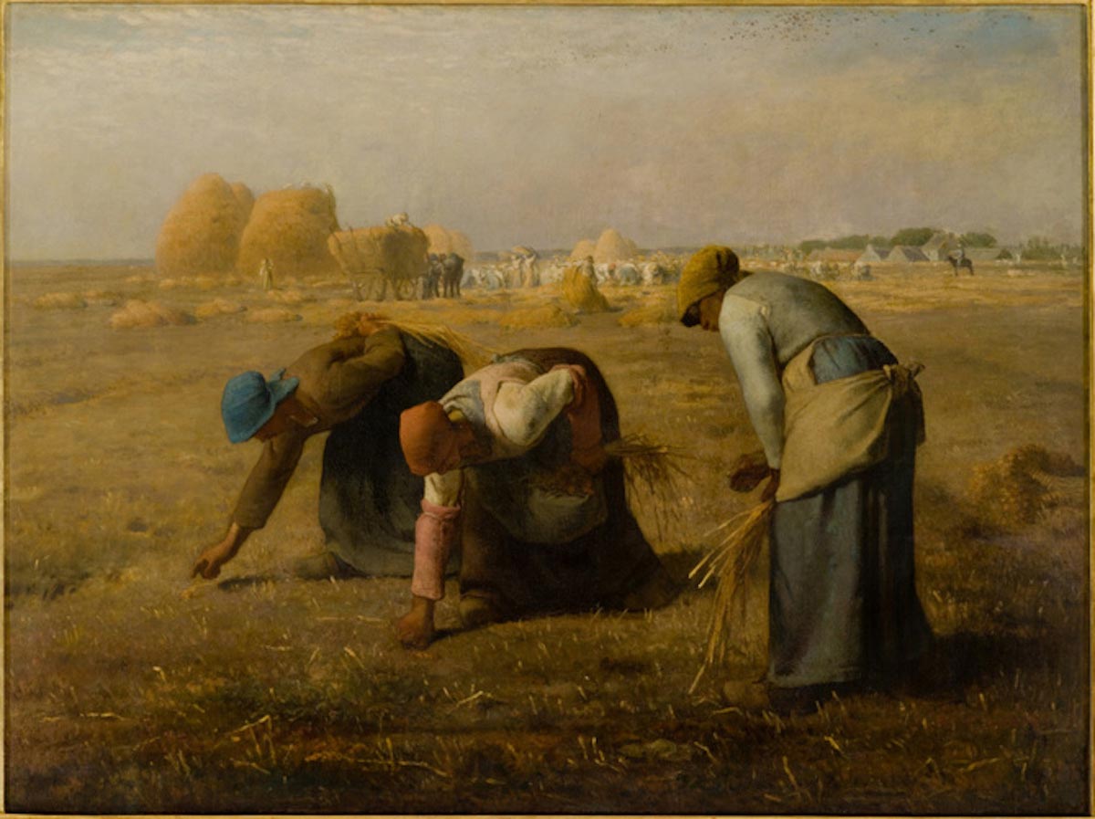 millet gleaners painting
