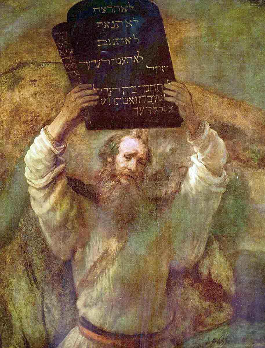 moses rembrandt old testament law
