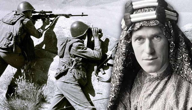 T.E. Lawrence and Soviet sniper outpost
