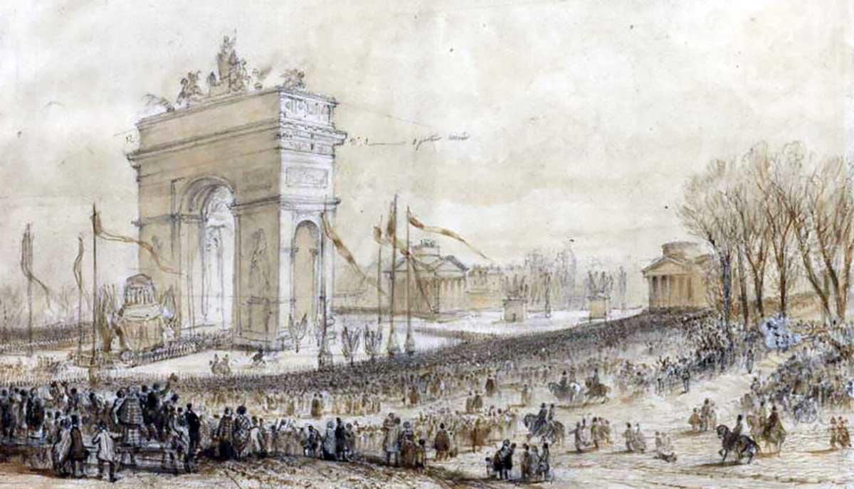 napoleon funeral arc de triomphe